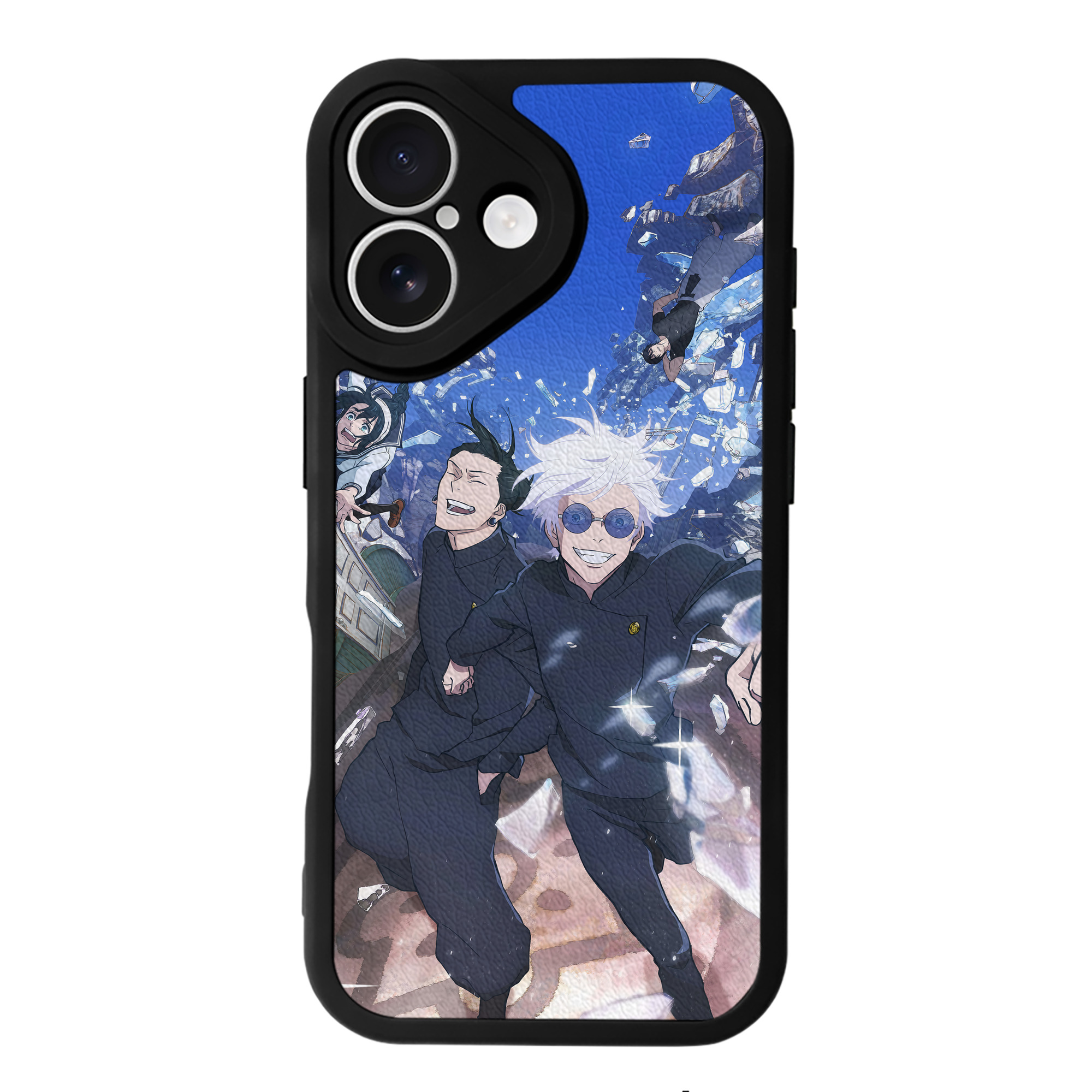 （画像用） 呪術廻戦 Jujutsu Kaisen 【iPhone 16シリーズ対応】シリコンスマホケース（レザー調） 材質：シリコン